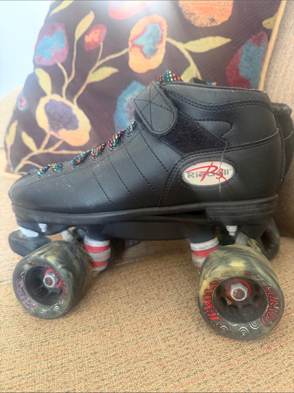 Riedell Black Women's Roller Skate Classic High-Top